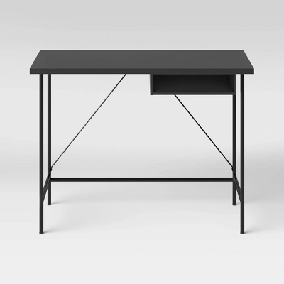 Wood And Metal Writing Desk With Storage - Room Essentials⢠- Image 2
