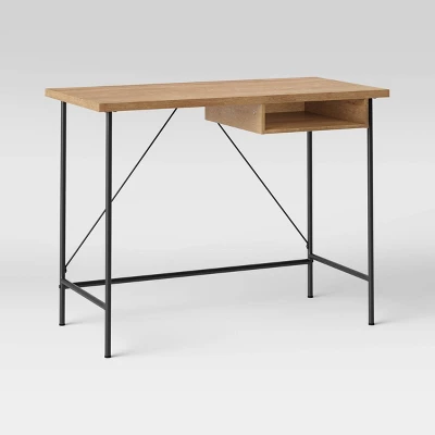 Wood And Metal Writing Desk With Storage - Room Essentials⢠- Image 5