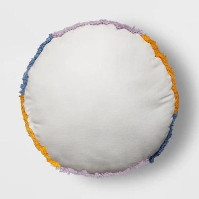 Peace Sign Printed Plush Round Throw Pillow - Room Essentials⢠- Image 4