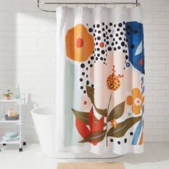Exploded Graphic Shower Curtain - Room Essentialsā¢