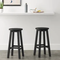Basic Wood Counter Height Stool - Room Essentialsā¢