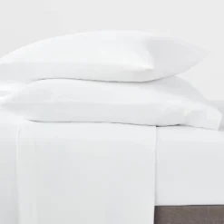 Garment Washed Microfiber Solid Sheet Set - Room Essentialsā¢