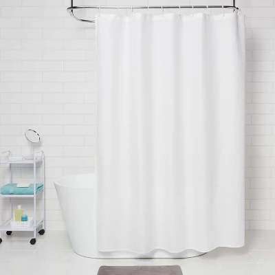 Waffle Weave Shower Curtain White - Room Essentialsā¢