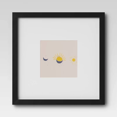 Set Of 9 Gallery Frame Set 10" X 10" Matted To 5" X 5" Black - Room Essentials⢠- Image 11