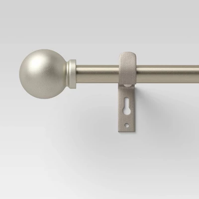 Café Smaller Ball Curtain Rod Silver - Room Essentials™ - Image 4