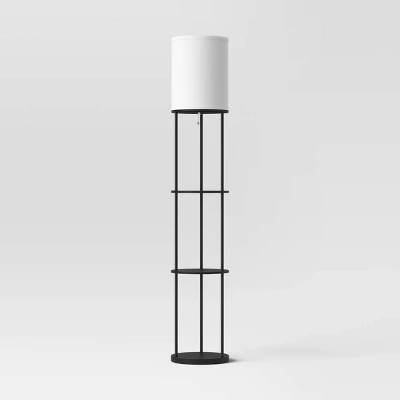 Shelf Floor Lamp Black (Includes LED Light Bulb) - Room Essentials⢠- Image 3