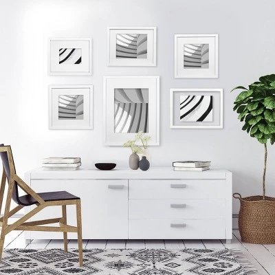 12" X 12" Matted To 8" X 8" Thin Gallery Frame - Room Essentials - Image 4