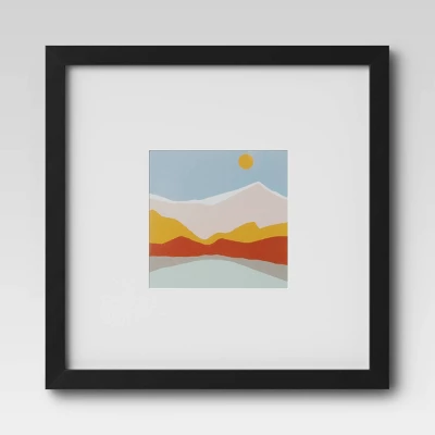 Set Of 9 Gallery Frame Set 10" X 10" Matted To 5" X 5" Black - Room Essentials⢠- Image 10