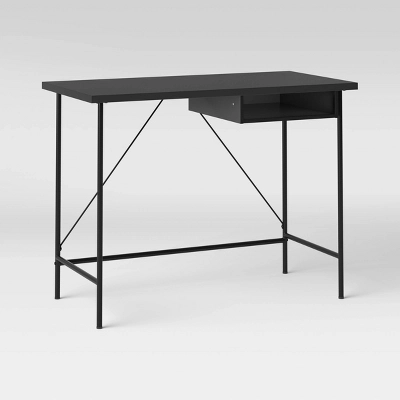 Wood And Metal Writing Desk With Storage - Room Essentials⢠- Image 4