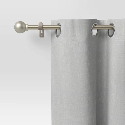 Café Smaller Ball Curtain Rod Silver - Room Essentials™ - Image 3