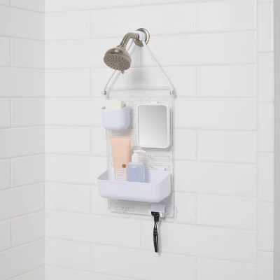 Adjustable Shower Caddy White - Room Essentialsā¢