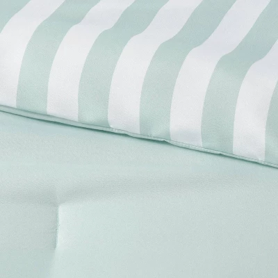 Microfiber Reversible Stripe Comforter Mint Green - Room Essentials⢠- Image 4