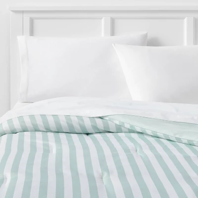 Microfiber Reversible Stripe Comforter Mint Green - Room Essentials⢠- Image 6
