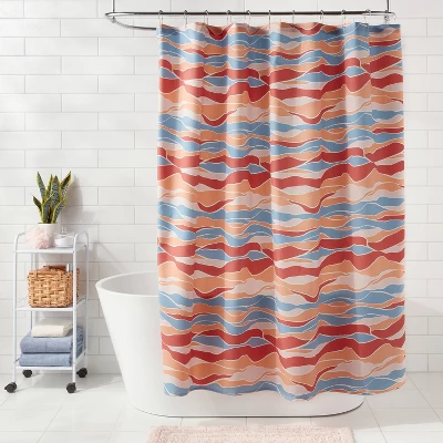 Topography Shower Curtain - Room Essentialsā¢