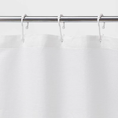 Waffle Weave Shower Curtain White - Room Essentials⢠- Image 2