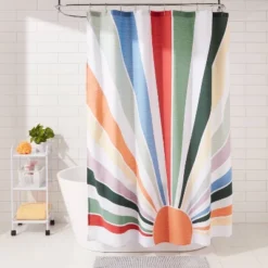 Rainbow Sunshine Shower Curtain - Room Essentialsā¢