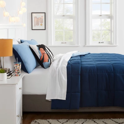 Reversible Microfiber Solid Comforter - Room Essentials⢠- Image 2